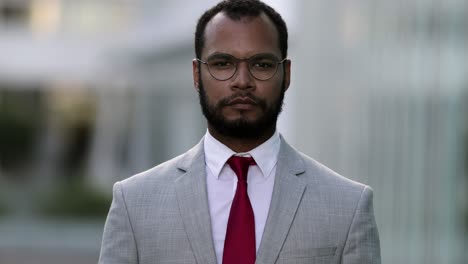 confident african american man looking at camera