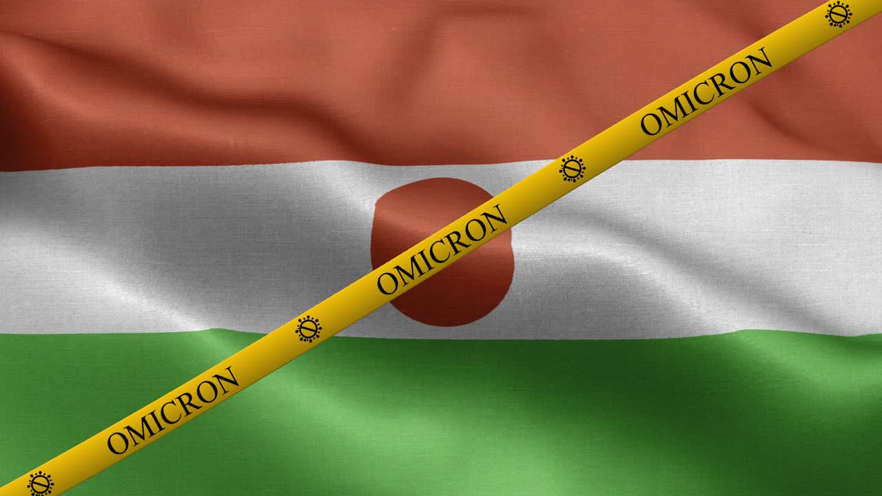 오미크론 변종과 니제르 발의 금지 줄무 - 니제르의 발