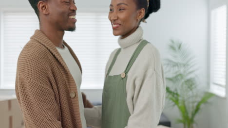 Love,-new-home-and-happy-black-couple