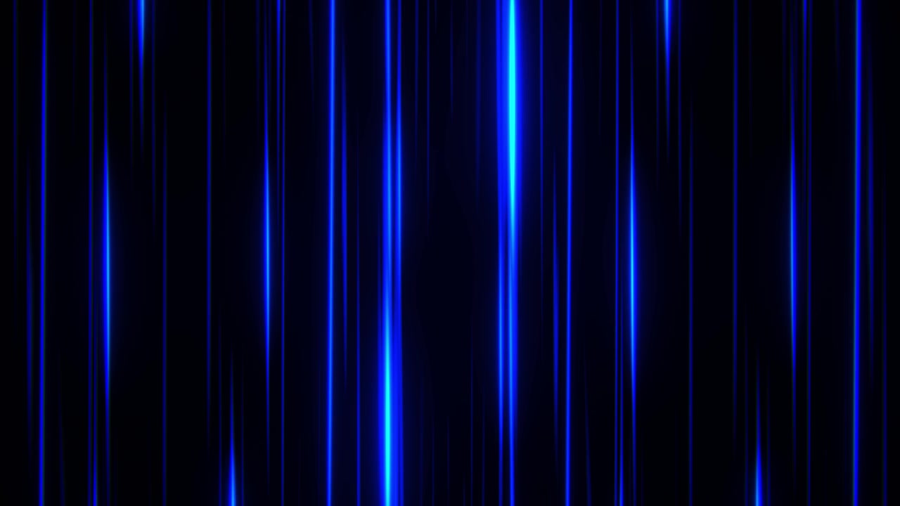 Abstract Background with Vertical Blue Glowing Light Streaks