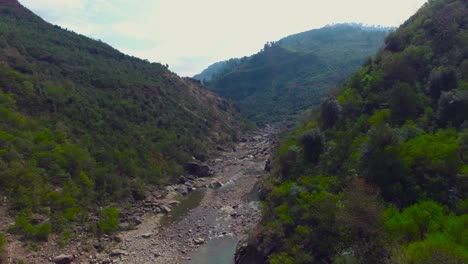 Long-view-of-a-river-in-mountains