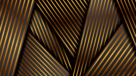 abstractas rayas lisas negras y bronceadas animación de video corporativa