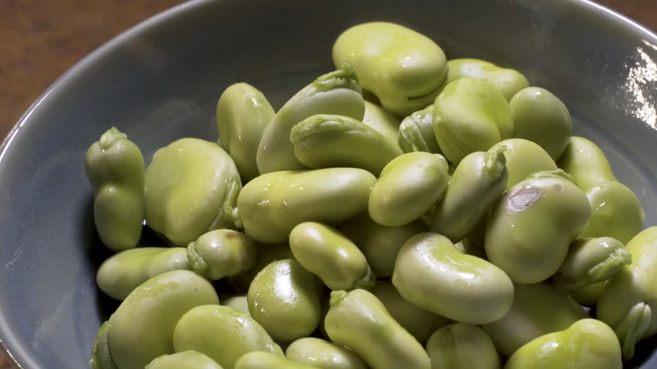 Close-up of Fresh Fava Beans