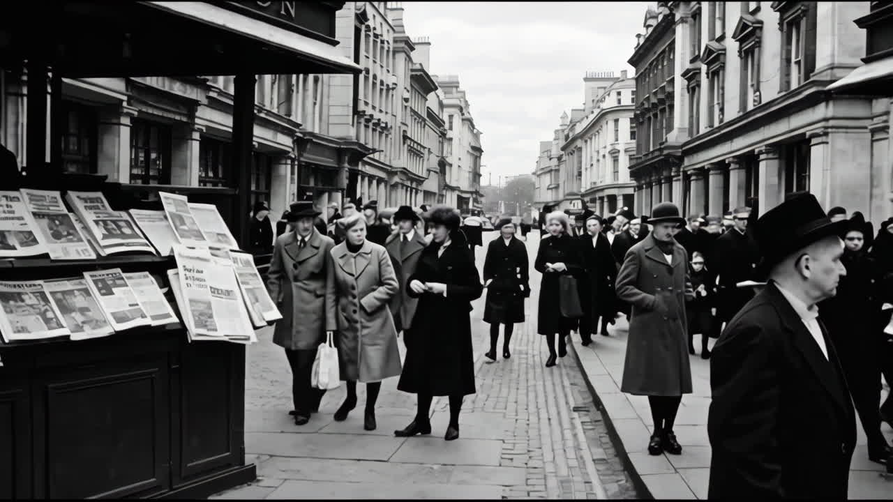 London Street Scene in the 1900s
