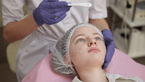 teenage acne treatment session at a med spa