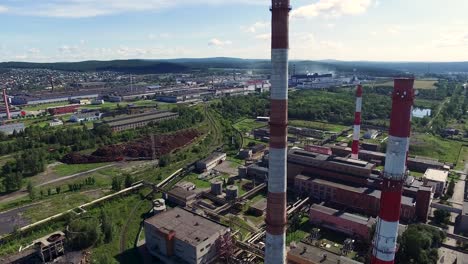 luftansicht des industriekomplexes