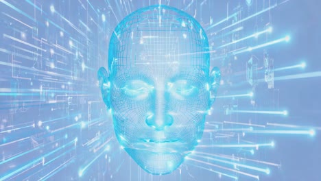 ai human head 3d rendering