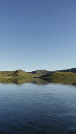 serene mountain lake landscape