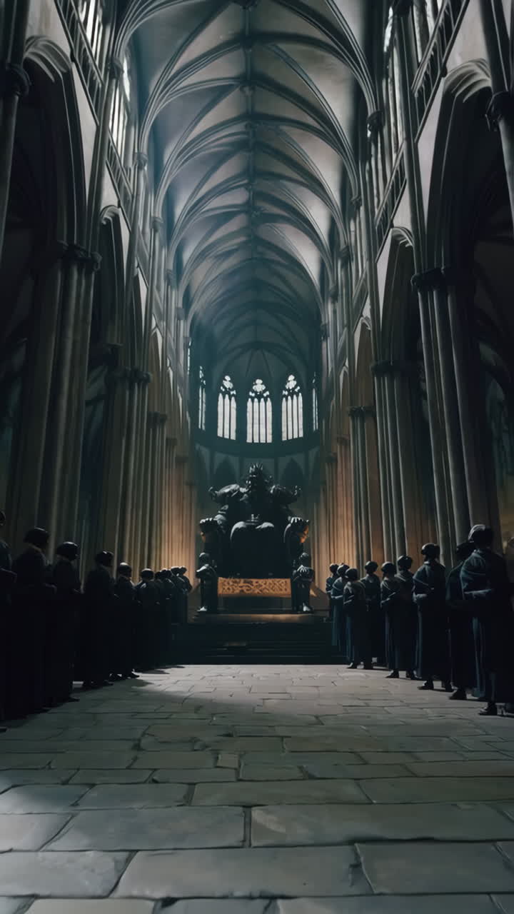 Grand Cathedral Interior Scene