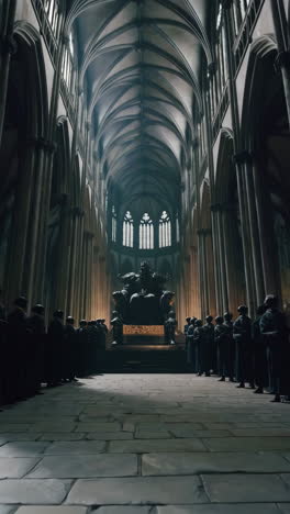 grand cathedral interior scene