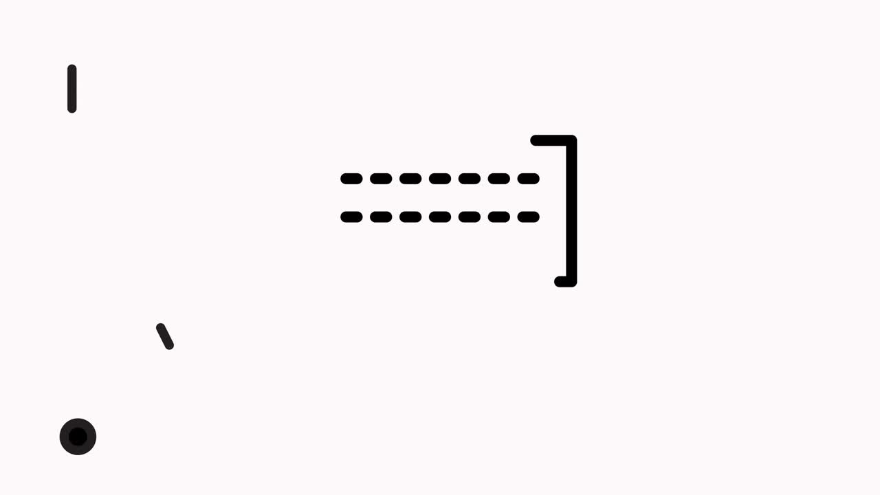 animación de icono de línea de presentación profesional con alfa