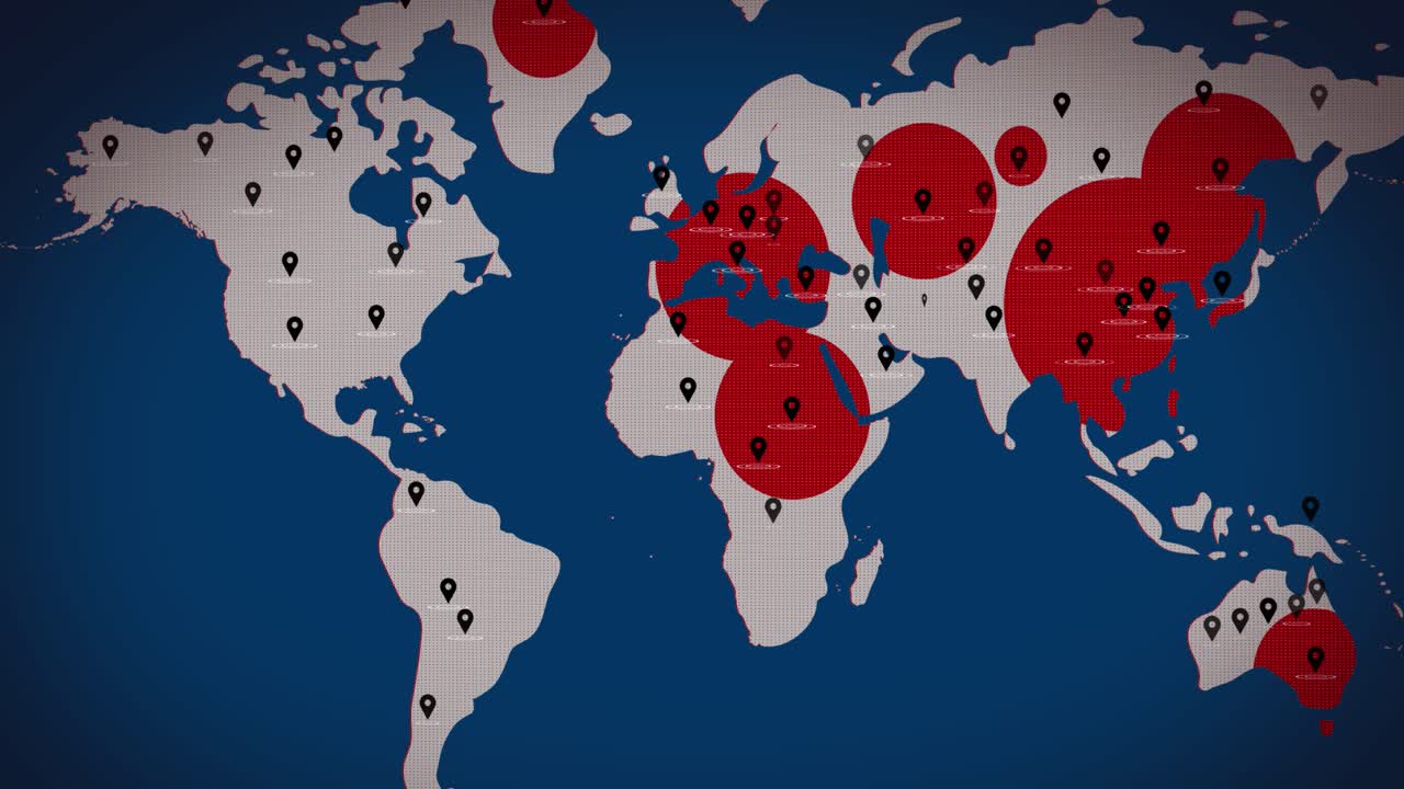 distribución global de los casos