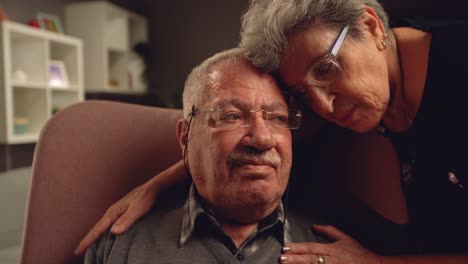 elderly husband and wife happiness.