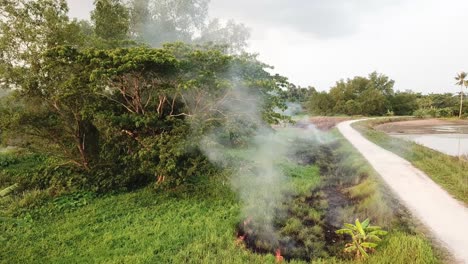 Luftaufnahme,-Flammenbildung-Durch-Offenes-Feuer.