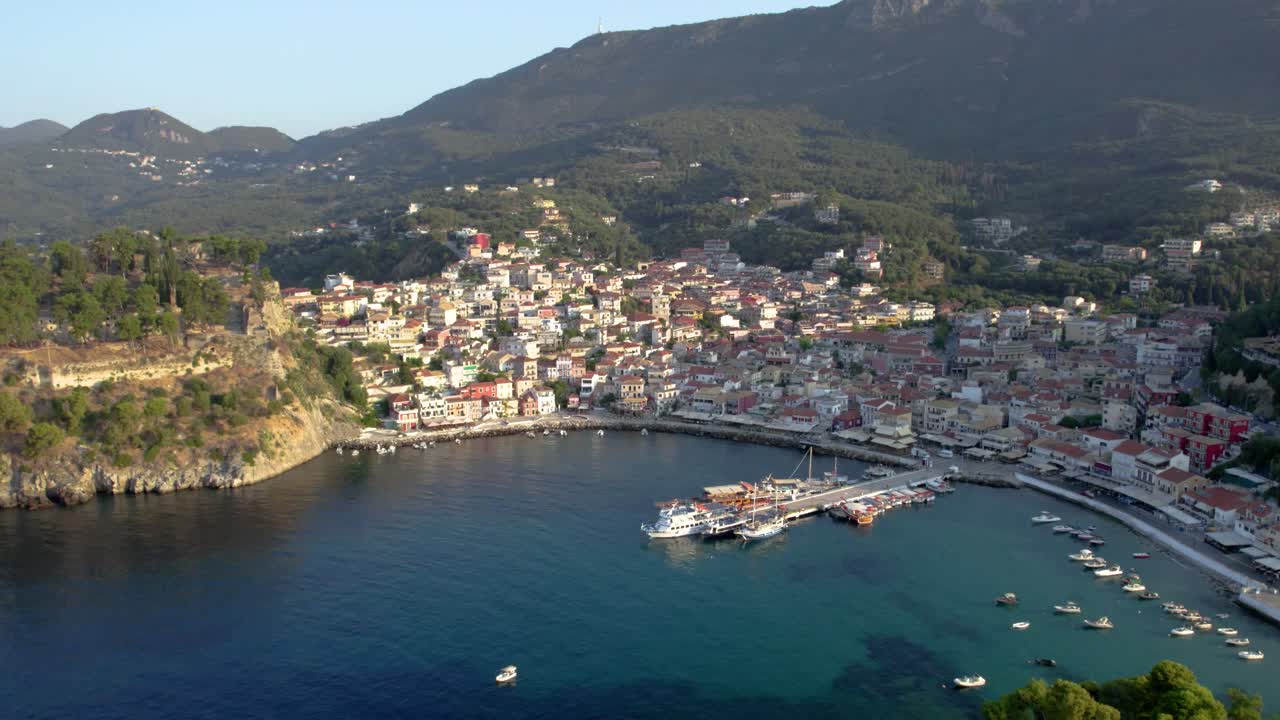 Aerial View of Parga, Greece