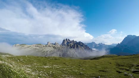 Timelapse-National-Nature-Park-Tre-Cime-In-the-Dolomites-Alps.-Beautiful-nature-of-Italy.