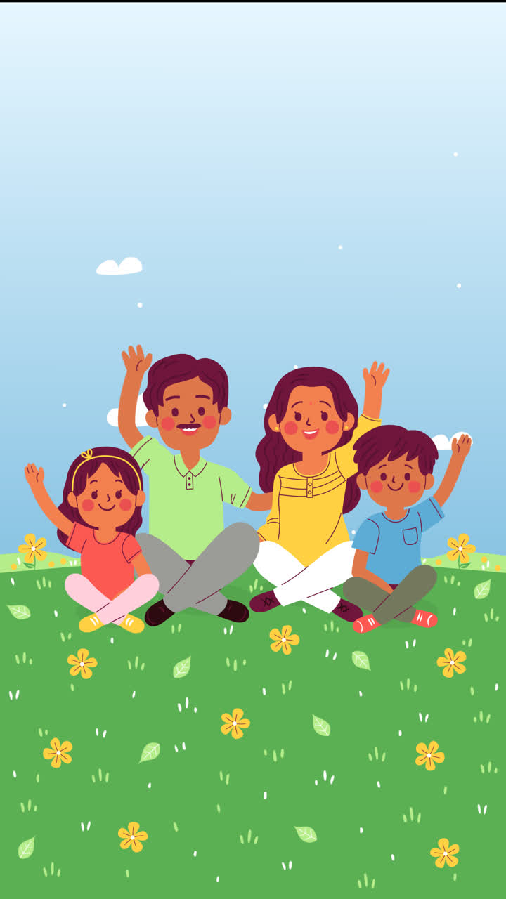 An animation of a Hand drawn festas juninas illustration