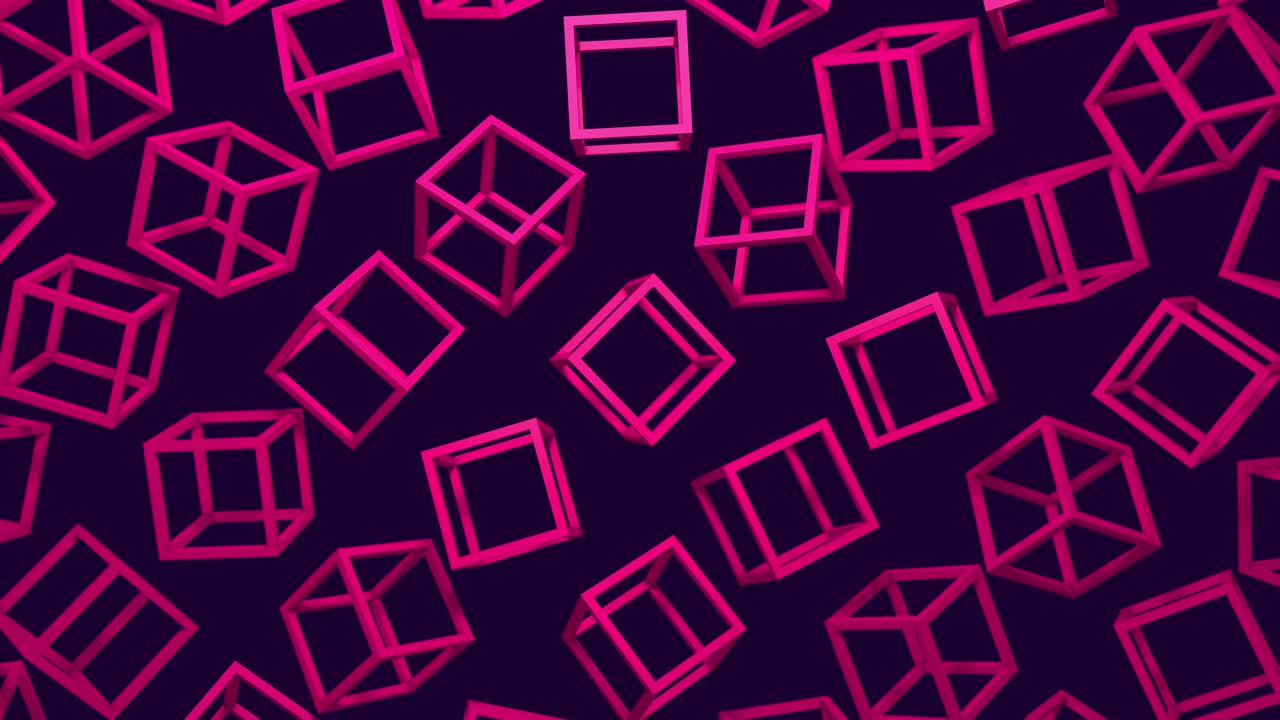 cubos modernos abstractos movimiento de forma geométrica