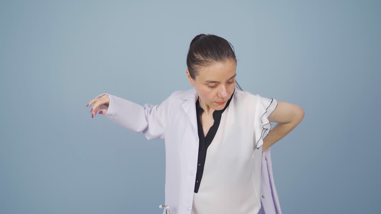 Doctor and doctor's coat.