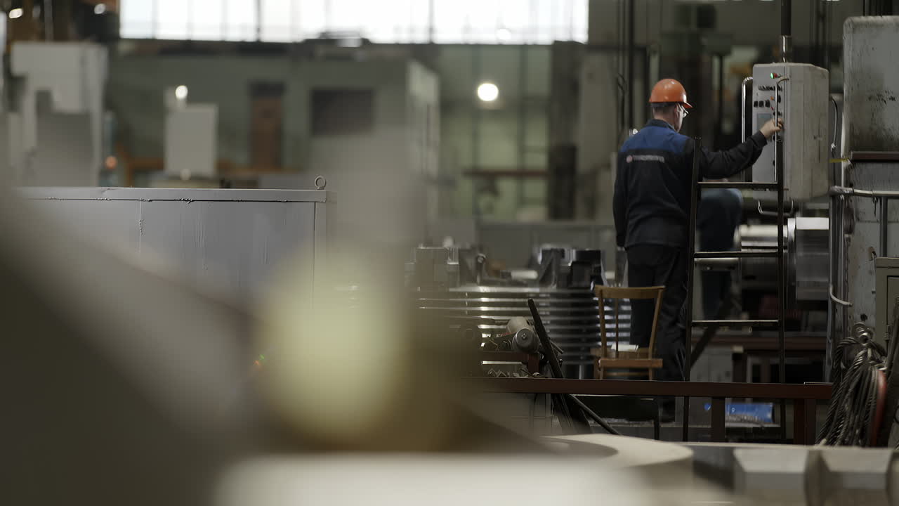 Factory Workers and Machinery