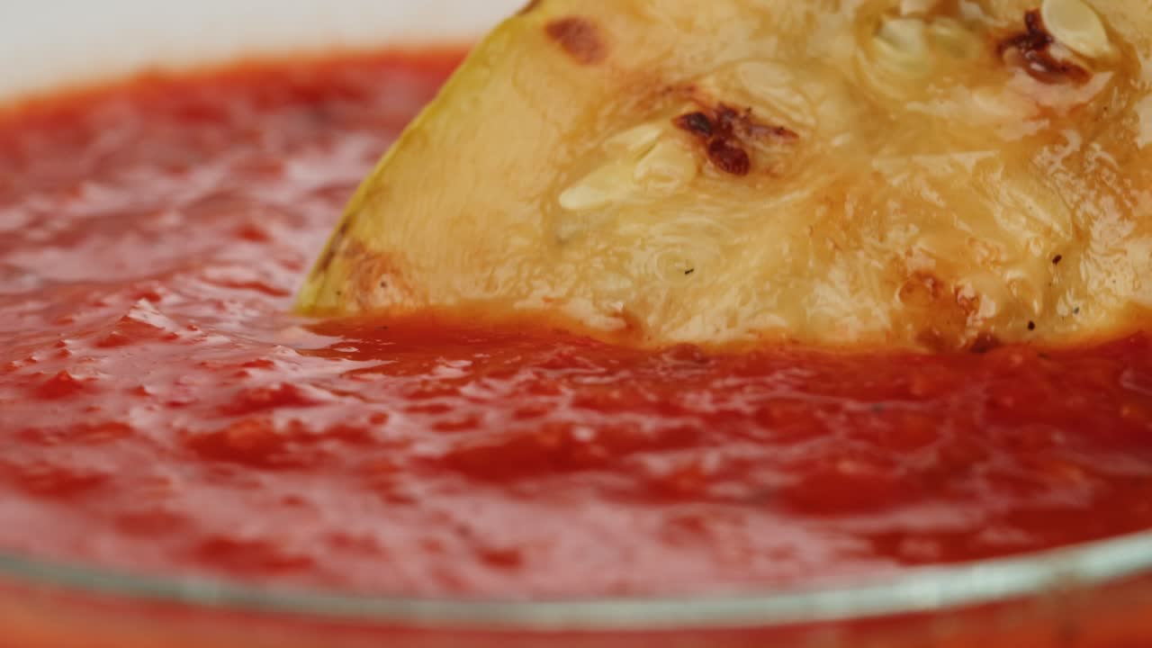 Grilled Zucchini in Tomato Sauce