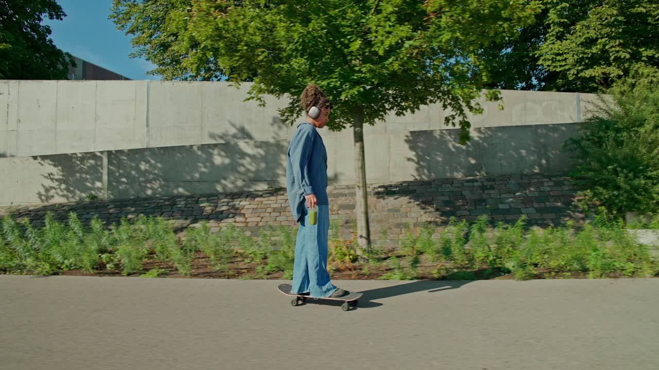 Skateboarder on a street