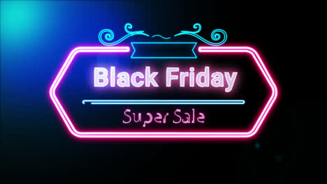 Banner-De-Letrero-De-Neón-De-Súper-Venta-De-Viernes-Negro-Para-Video-Promocional.-Insignia-De-Venta.-Etiquetas-De-Descuento-De-Oferta-Especial.