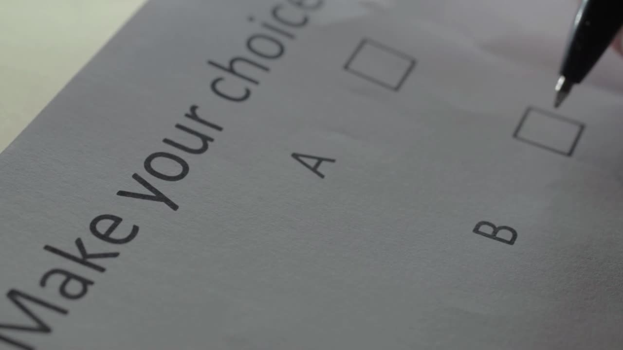 Tick the box to choose