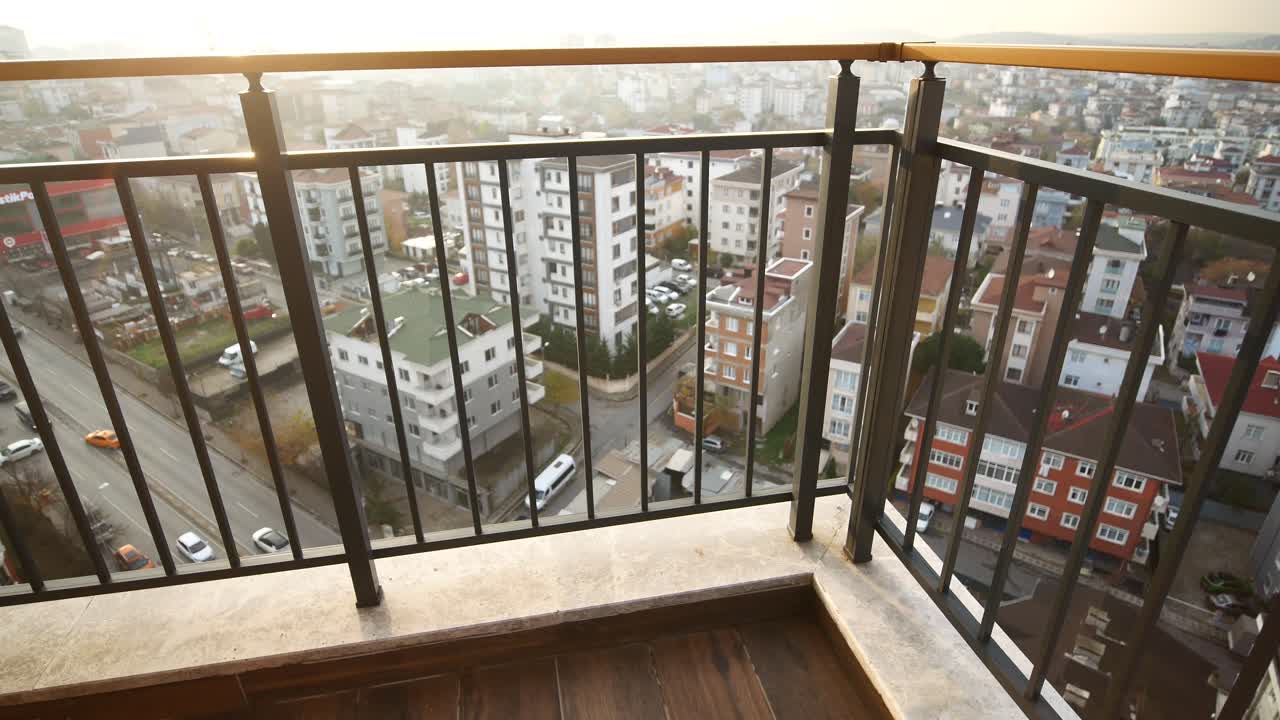 vista de la ciudad desde el balcón