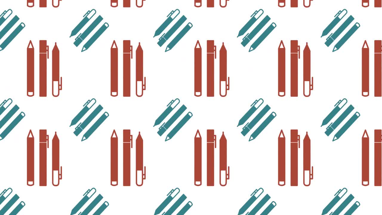 학교 아이템 아이콘의 애니메이션이  ⁇  배경에 움직입니다.