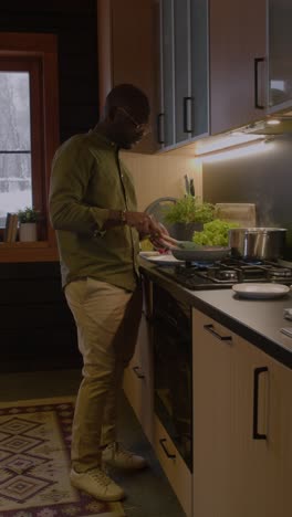 person cooking in the kitchen