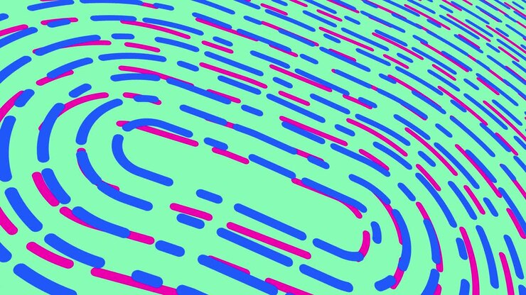Neon Navy Blue Animated Line Background