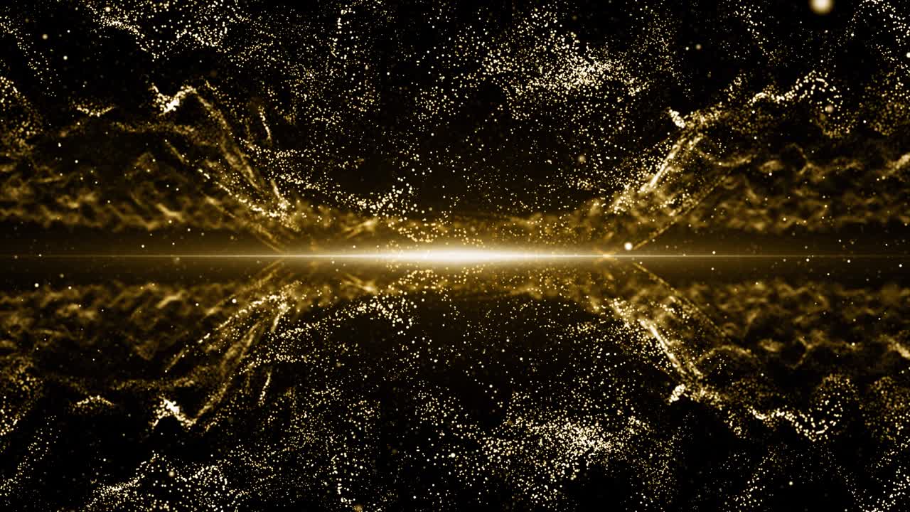 입자 금 반이는 보케상 먼지 추상적인 배경 루프