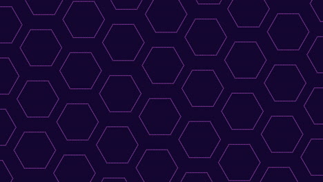 Futuristic-hexagons-pattern-with-neon-colorful-dots-on-black-gradient