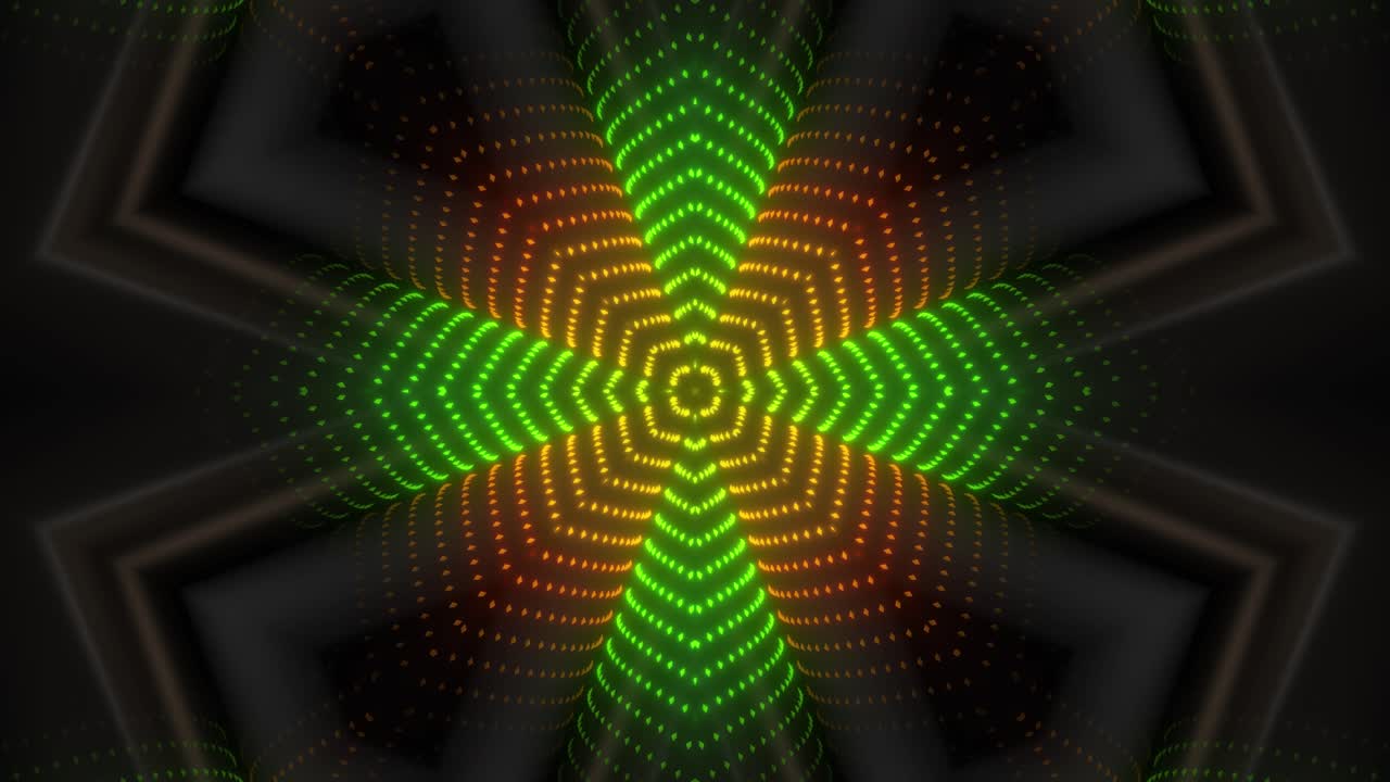 Abstract Light Show Kaleidoscope