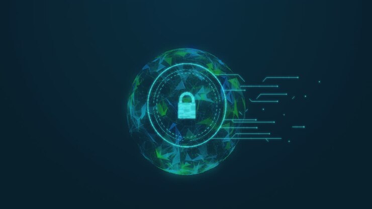 Animation of data processing over globe