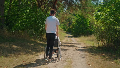 helping hand in a park