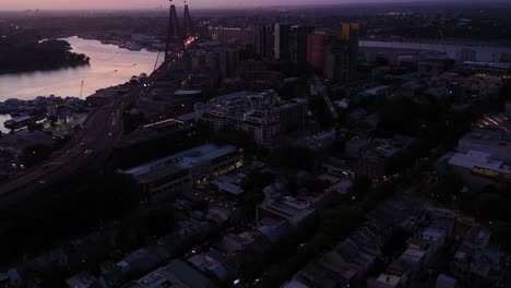 sydney - pyrmont to anzac bridge flight