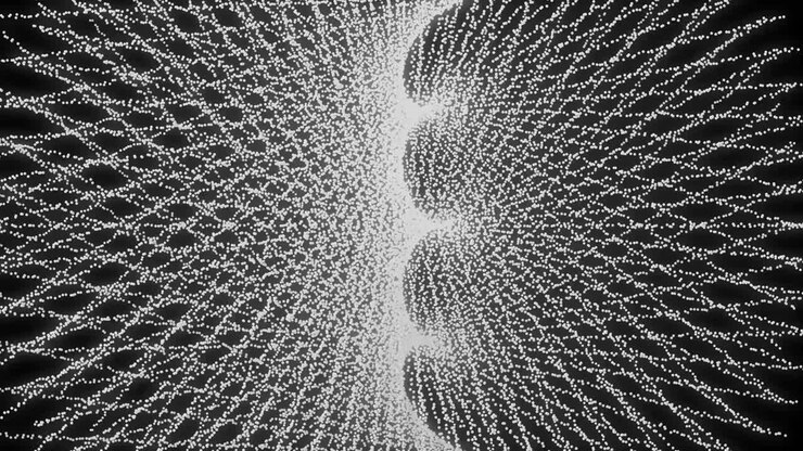 White color Dot Shape Pattern animation motion graphics