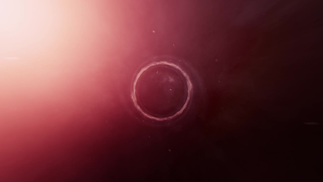 Abstract smoke dust storm with top left flare light background. 4K 3D rendering flying through stormy clouds with atmospheric smoke cloud fog dust particles effect for cinematic animation background.