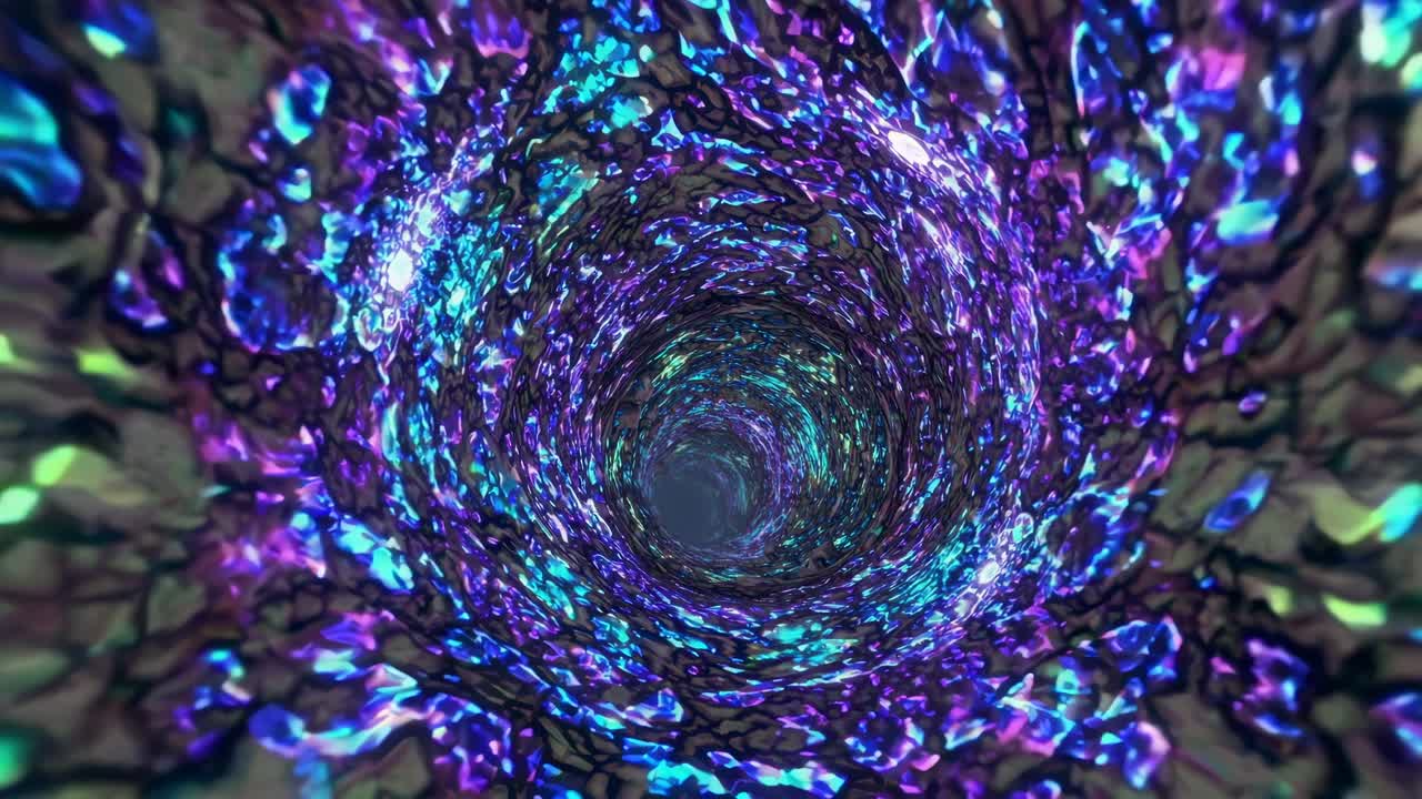 Abstract Vortex With Vibrant Blue And Purple Colors