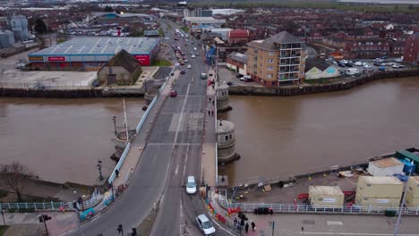 he haven bridge and hall quay in great yarmouth, norfolk, england