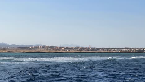 Red Sea off Egypt&#039;s coast in this vertical drone film