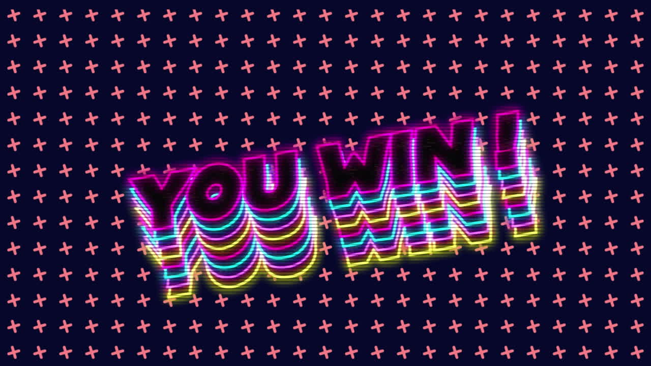 다중 십자가 위에서 텍스트를 이기는 애니메이션