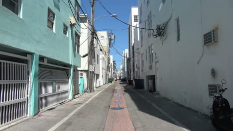 4k shot of empty alley way in the day with no people exterior