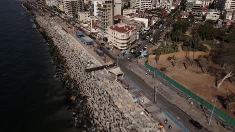 Aerial-shot-of-Viña-del-mar,-uhd-4k