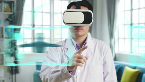 doctor using vr for medical examination