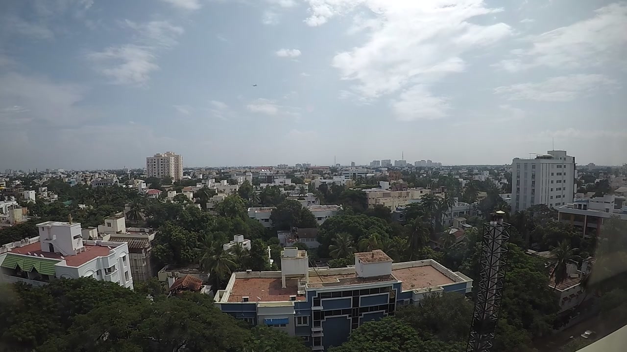 Time-lapse della bellissima città metropolitana di Chennai in India