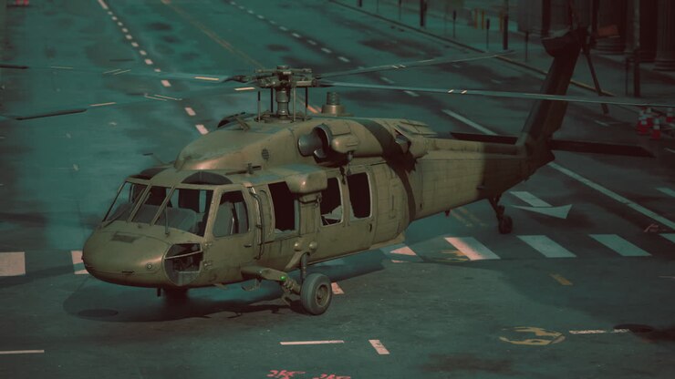Elicottero militare a New York City
