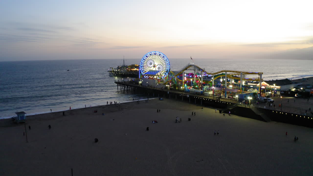 Santa Monica Pier at Dusk